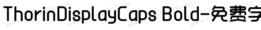 ThorinDisplayCaps Bold字体转换